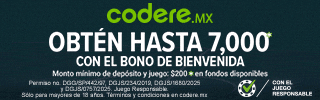 Banner promocional de Codere MX