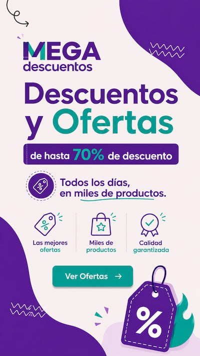 MEGAdescuentos: descuentos y ofertas de hasta 70% de descuento